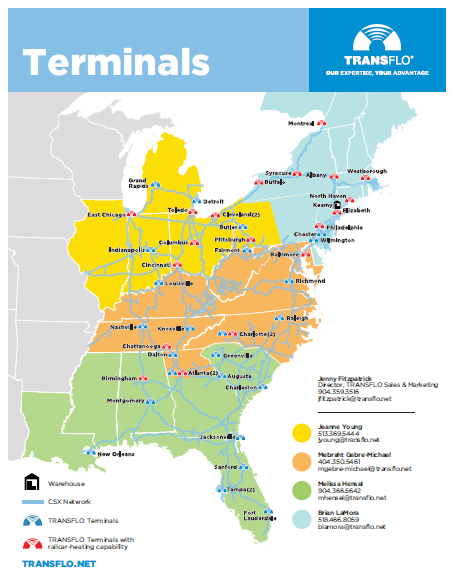 TRANSFLO: Transload Terminals Map