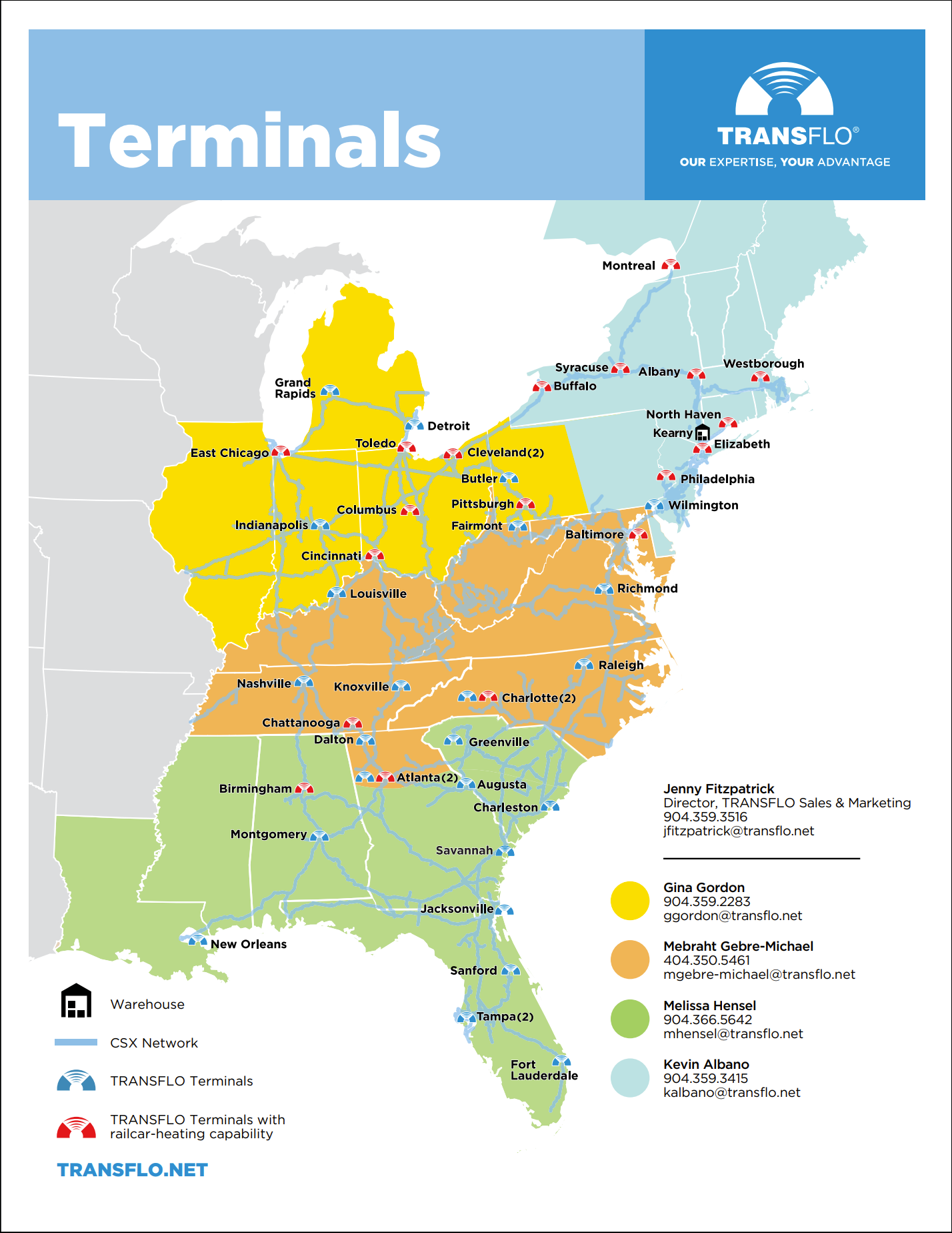 TRANSFLO: Transload Terminals Map